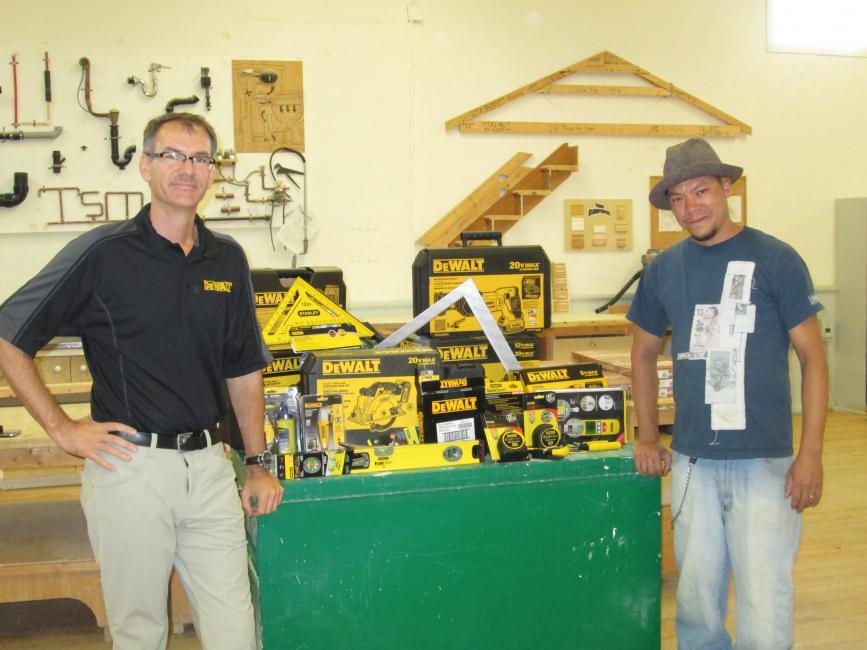 Stanley Black & Decker generously replacing some stolen tools.  Thank you for the support.  